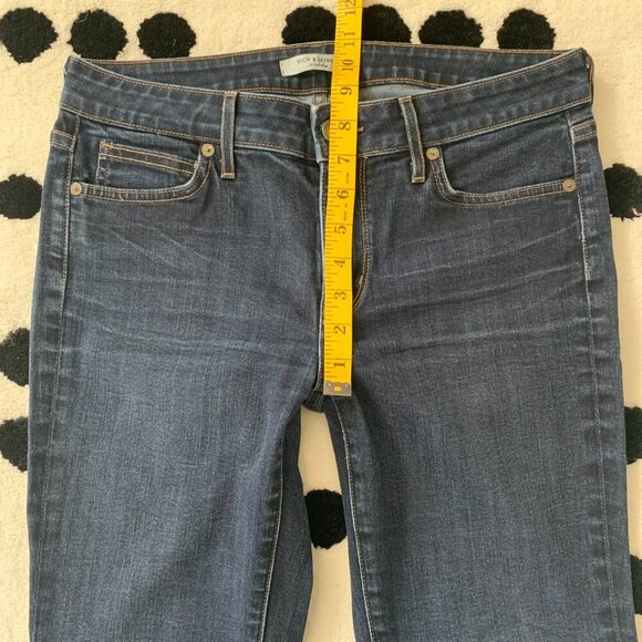 Rich & Skinny Dusty Star Dark Wash Denim Bootcut Long Jeans - Picture 13 of 16